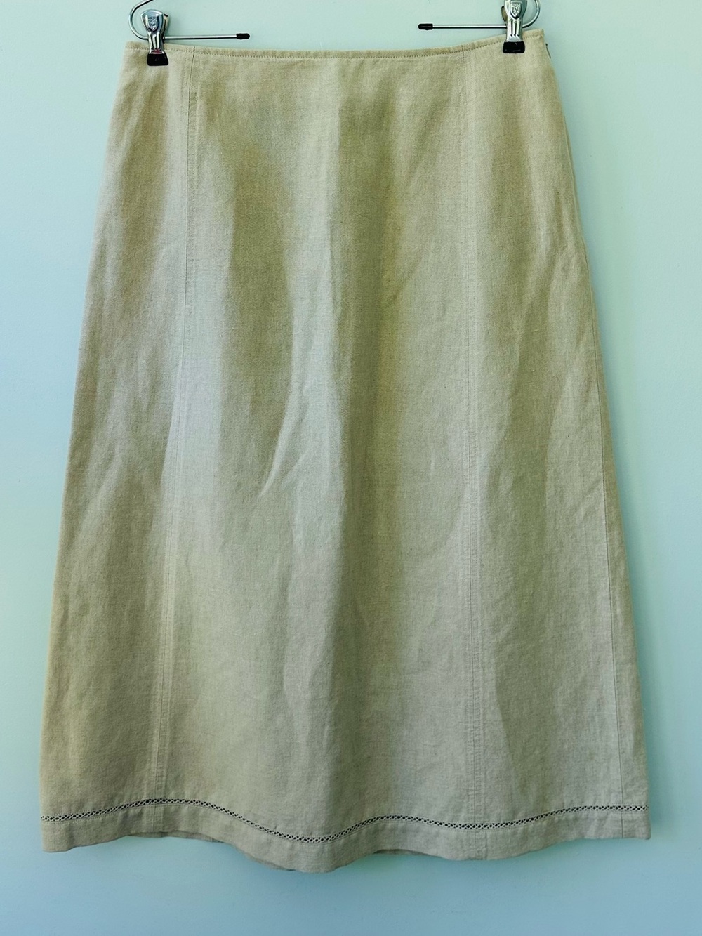 Vintage Laura Ashley linen skirt 12